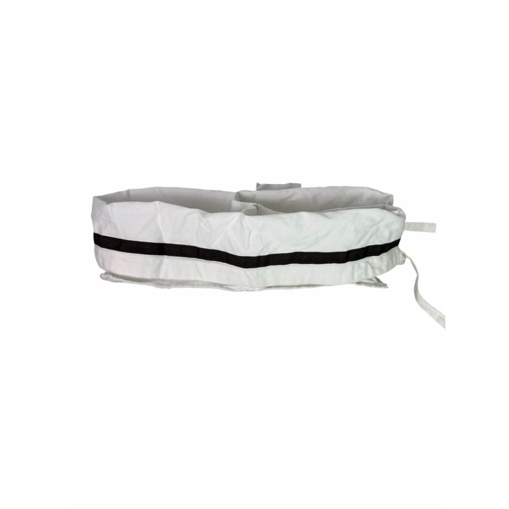 Pottery Barn Kids Cotton White Brown Harper Basket Liner with Dividers
